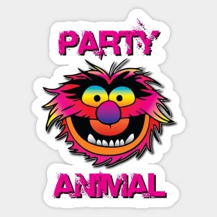 Party Animal Muppet - Pink Sticker